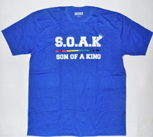 Load image into Gallery viewer, S.O.A.K Apparel T-Shirt ( Blue/ White) - S.O.A.K  Apparel 