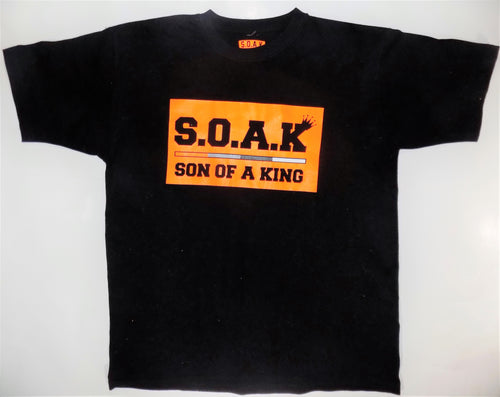 S.O.A.K Apparel Kids  T-Shirt  ( Black/ Orange/ White) - S.O.A.K  Apparel 