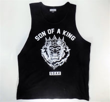 Load image into Gallery viewer, S.O.A.K Apparel #1 Crown Lion Tank Top (Black) - S.O.A.K  Apparel 