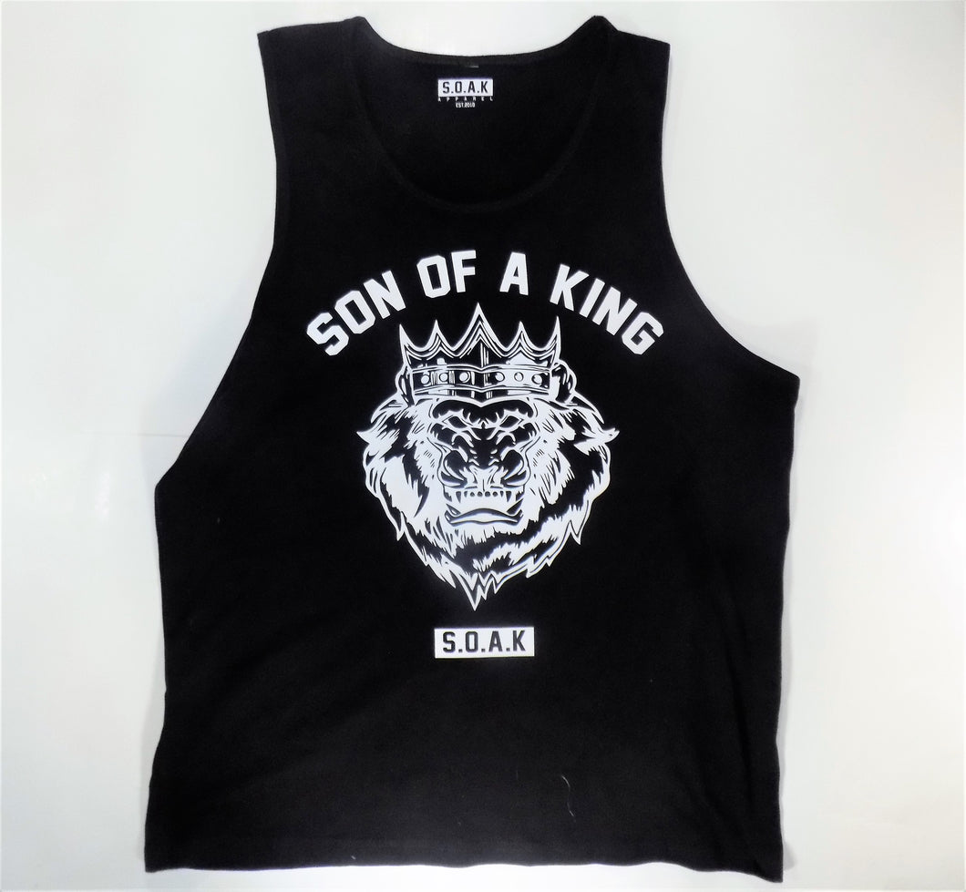 S.O.A.K Apparel #1 Crown Lion Tank Top (Black) - S.O.A.K  Apparel 