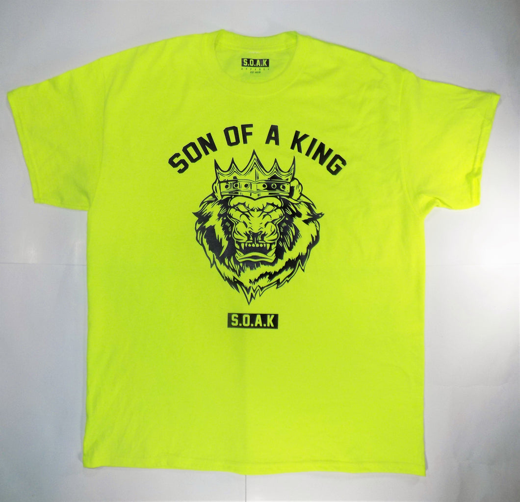 S.O.A.K Apparel Crown Lion  Kids T-Shirt ( Yellow/ Black ) - S.O.A.K  Apparel 