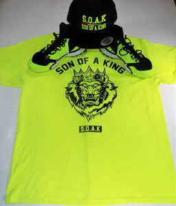 S.O.A.K Apparel Crown Lion T-Shirt ( Yellow/ Black ) - S.O.A.K  Apparel 