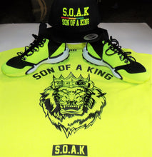 Load image into Gallery viewer, S.O.A.K Apparel Crown Lion T-Shirt ( Yellow/ Black ) - S.O.A.K  Apparel 