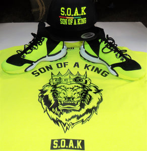 S.O.A.K Apparel Crown Lion T-Shirt ( Yellow/ Black ) - S.O.A.K  Apparel 