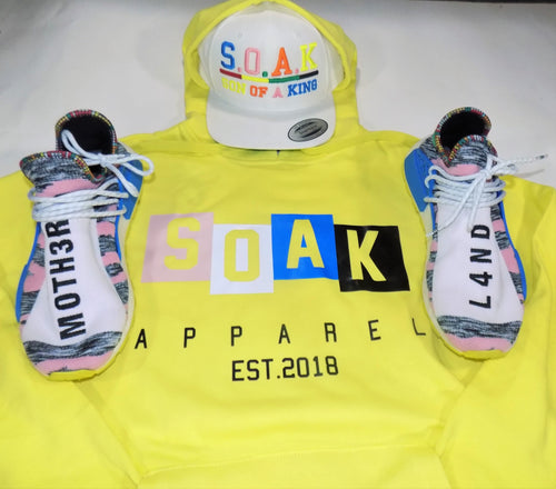 S.O.A.K Apparel -  Hoodie (  Yellow / White/ Blue/ Black/ ) - S.O.A.K  Apparel 