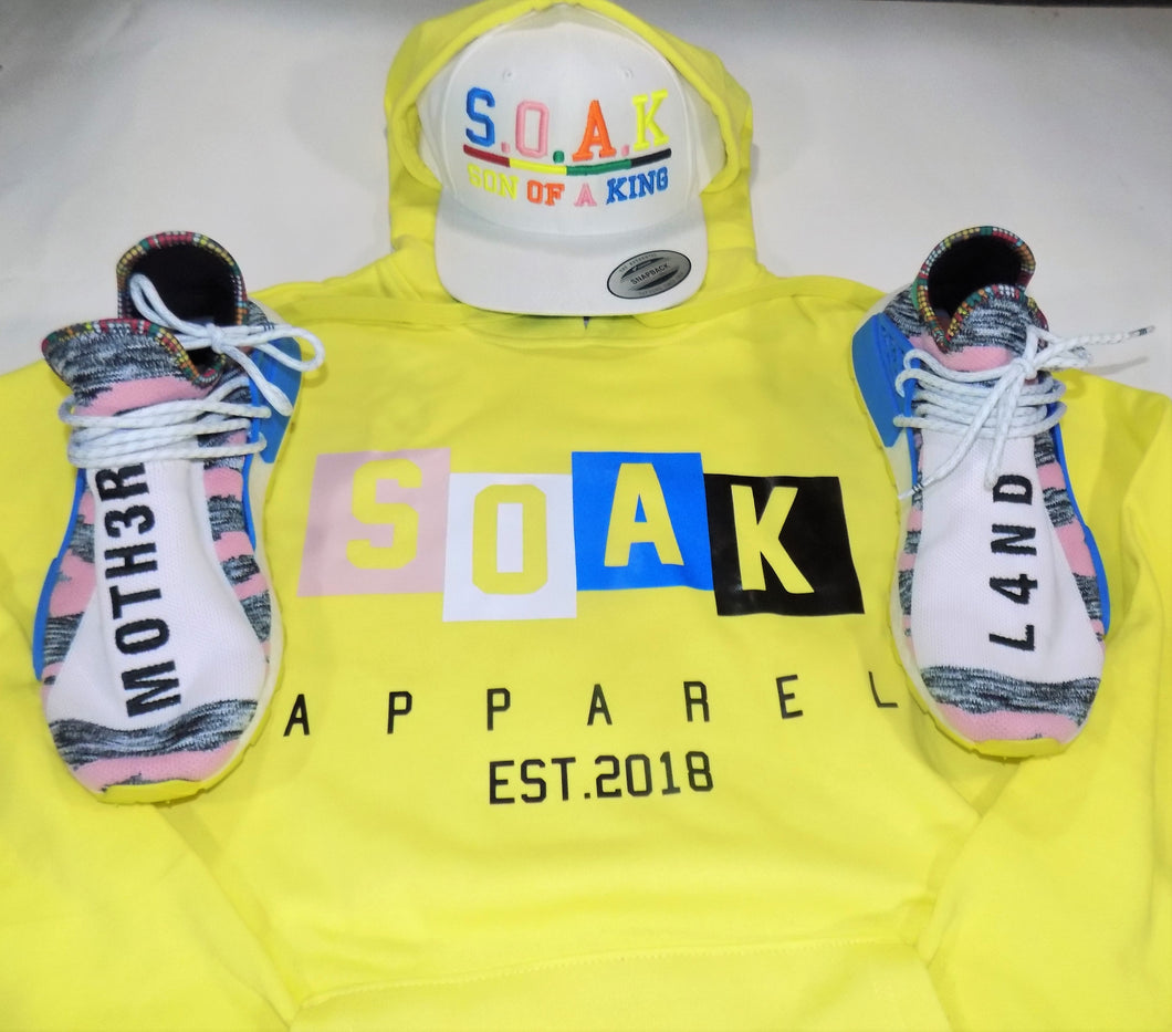 S.O.A.K Apparel Kids Hoodie (  Yellow / White/ Blue/ Black/ ) - S.O.A.K  Apparel 