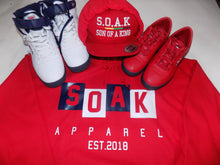 Load image into Gallery viewer, S.O.A.K Apparel -  Hoodie (  Red/ White/ Navy Blue) - S.O.A.K  Apparel 