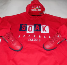 Load image into Gallery viewer, S.O.A.K Apparel -  Hoodie (  Red/ White/ Navy Blue) - S.O.A.K  Apparel 