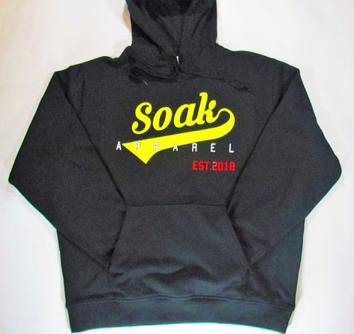 SOAK Apparel - SOAK Hoodie (Black/ Yellow/Red) - S.O.A.K  Apparel 